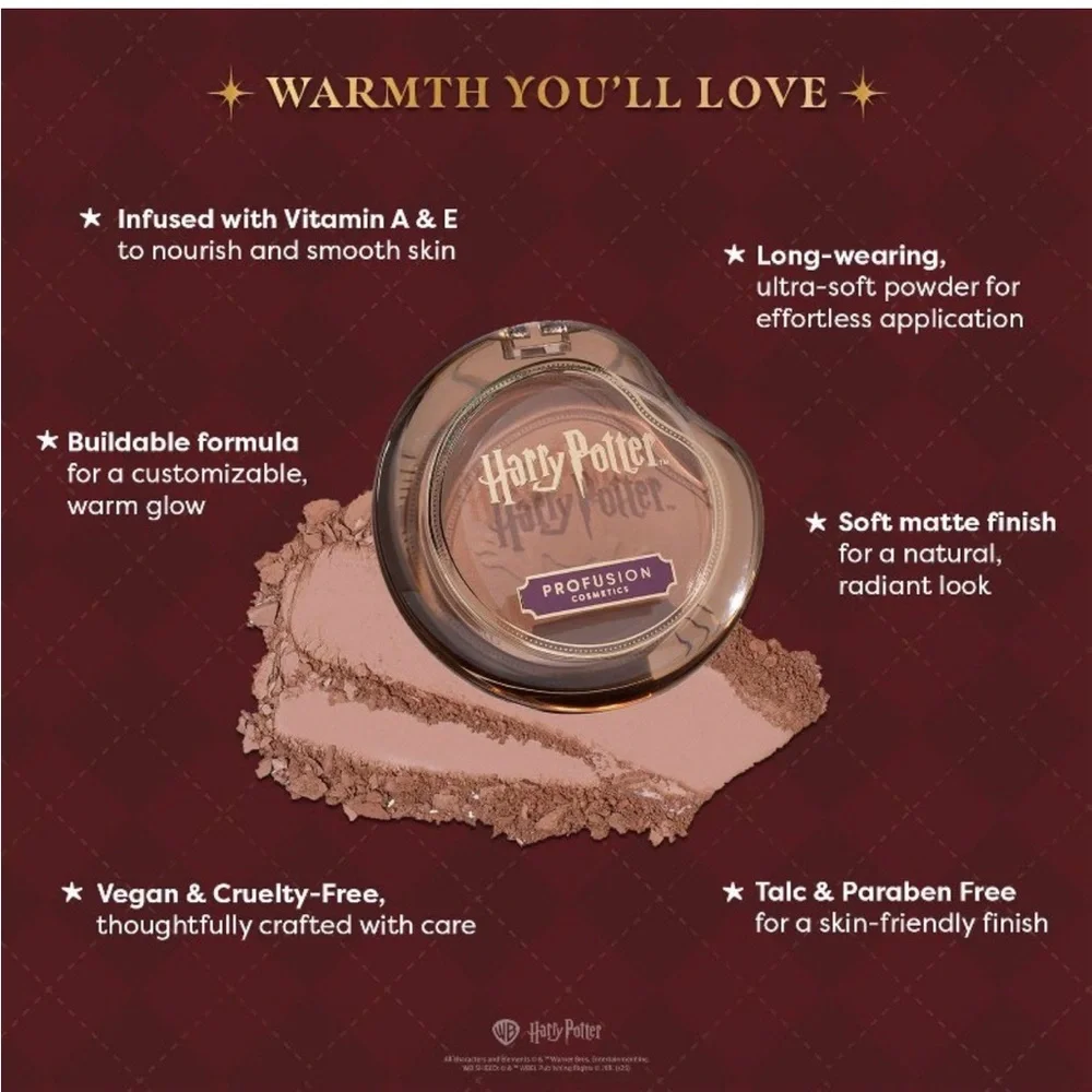 Harry Potter Profusion Cosmetics Chocolate Frog Bronzer powder Christmas gift